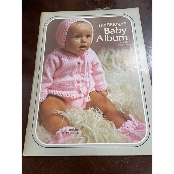 Other - Vintage 1972 The Bernat Baby Album 187 Knitting Crochet Craft Pattern Booklet